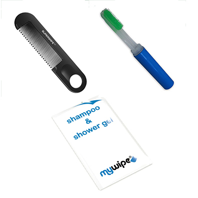 individual unisex wash kit